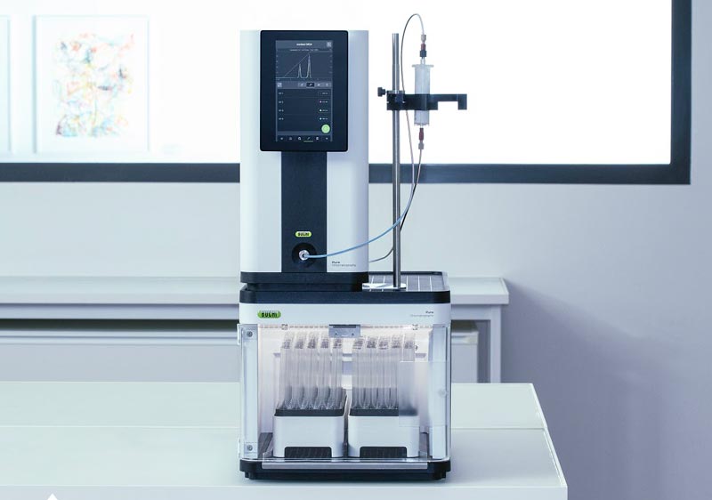 Ideal para usuarios que dan sus primeros pasos en la cromatografía automatizada el Sistema de Cromatografía Pure Essential de BÜCHI se centra en los aspectos básicos de cualquier aplicación flash básica.